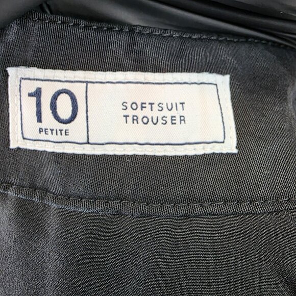 GAP Pants Womens 10 Petite Black Softsuit Trouser Tencel Lyocell Dressy Office - Picture 10 of 12